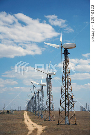 Windmills in wind-farm Windmills in wind-farm 12943122