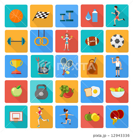 Set of sport icons 12943336