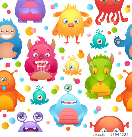 Monsters seamless pattern 12944222