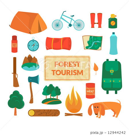 Camping equipment, vector icons Camping equipment, vector icons 12944242