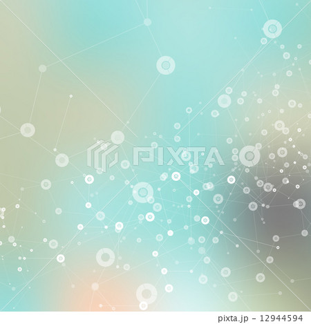Vector background blur with a molecular structure 12944594