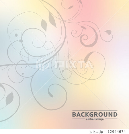 Floral vector ornament on blurred background eps Floral vector ornament on blurred background eps 12944674