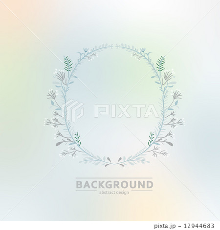 Floral vector ornament on blurred background eps Floral vector ornament on blurred background eps 12944683
