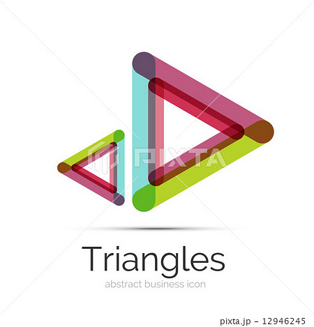 Symmetric abstract geometric shape 12946245