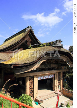 8月滋賀 竹生島宝厳寺・唐門 12946881