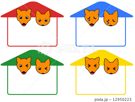 犬と猫のフレーム 12950223