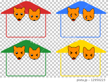 犬と猫のフレーム 12950223