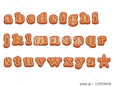 クッキーフォント Abcのイラスト素材
