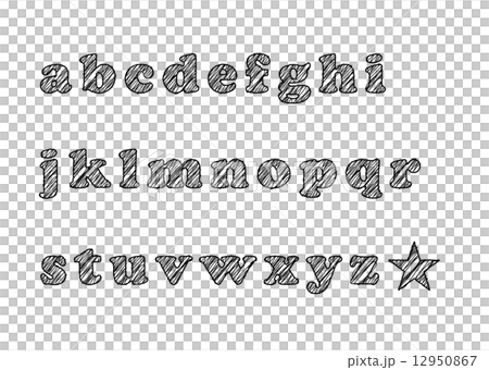 Handwritten font abc 12950867