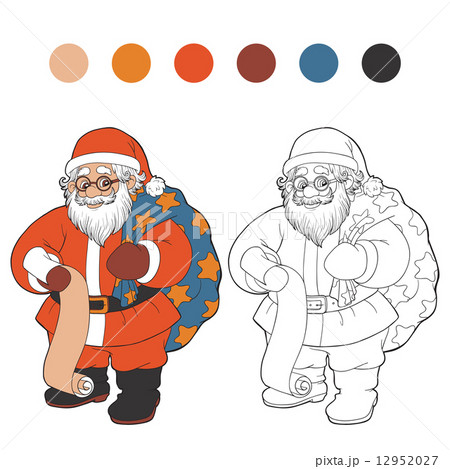 Coloring book (Santa Claus) 12952027