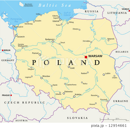 Poland Political Map 12954661