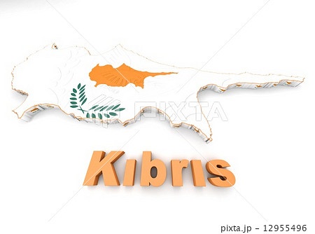 Map illustration of Cyprus Map illustration of Cyprus 12955496