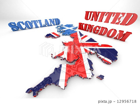 map illustration of Scotland and England map illustration of Scotland and England 12956718