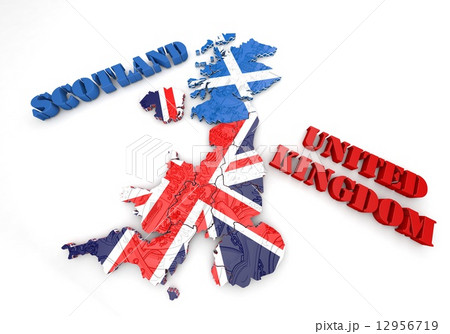 map illustration of Scotland and England map illustration of Scotland and England 12956719