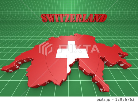 Map illustration of Switzerland Map illustration of Switzerland 12956762