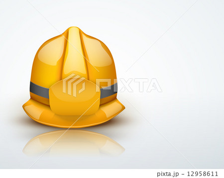 Light Background Gold fireman helmet 12958611