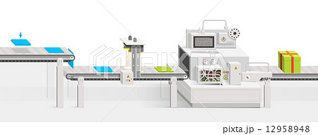 Conveyor Productionのイラスト素材