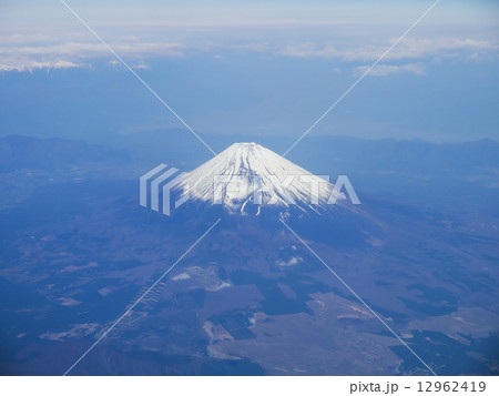 富士山 航空写真(世界遺産) 富士山 航空写真(世界遺産) 12962419