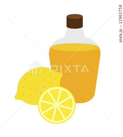 ハチミツとレモンのイラスト素材