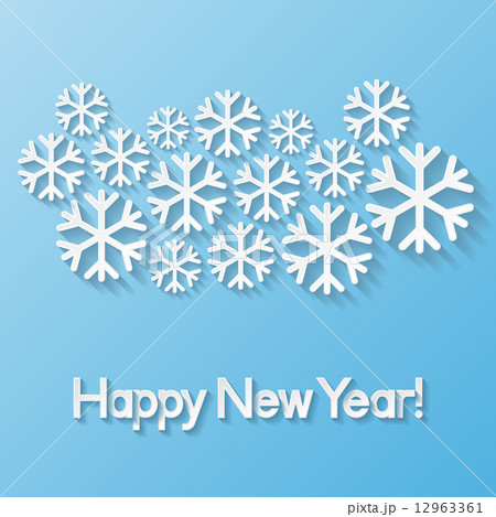 Happy New Year greeting card. Vector illustration 12963361