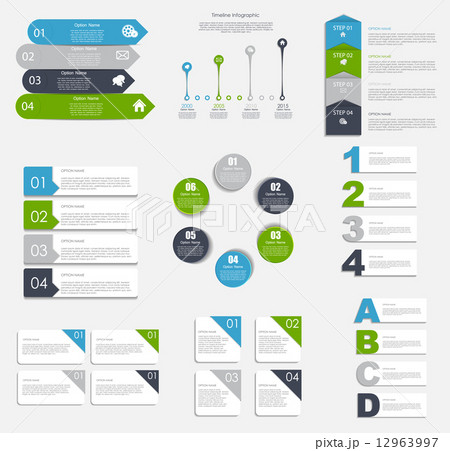 Collection of Infographic Templates for Business Vector Illustra Collection of Infographic Templates for Business Vector Illustra 12963997