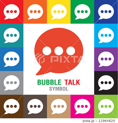 Bubble talk Symbol icon. vector illustration. Speech bubble icons on white background. Bubble talk Symbol icon. vector illustration. Speech bubble icons on white background. 12964820