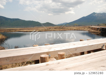 木道・池塘・燧ヶ岳(尾瀬ヶ原) 木道・池塘・燧ヶ岳(尾瀬ヶ原) 12965280