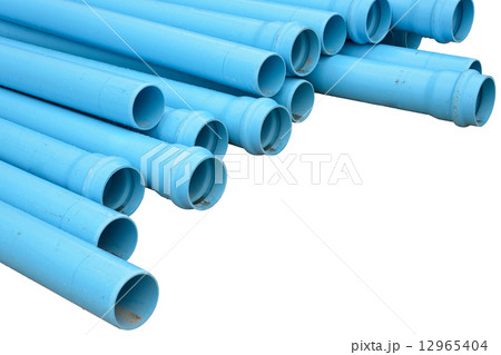 pvc pipes isolated 12965404