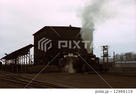 給炭中のD51　北海道追分機関区　昭和50年 12966119