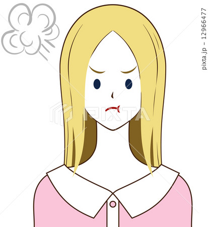 女性 不機嫌 女性 不機嫌 12966477