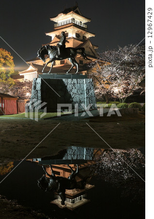 今治城夜景 12967429