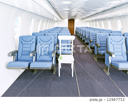 old chair in the aircraft cabin 12967752