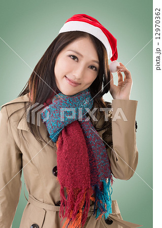christmas woman christmas woman 12970362