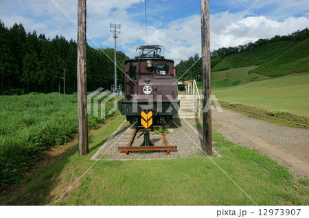 蒲原鉄道 村松町冬鳥越 蒲原鉄道 村松町冬鳥越 12973907