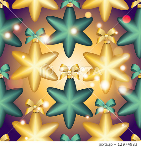 New Year pattern with ball. Christmas wallpaper 12974933
