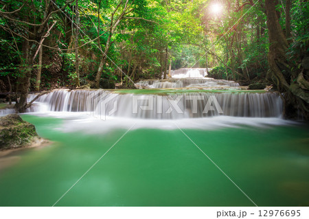 Thailand waterfall in Kanchanaburi (Huay Mae Kamin) Thailand waterfall in Kanchanaburi (Huay Mae Kamin) 12976695