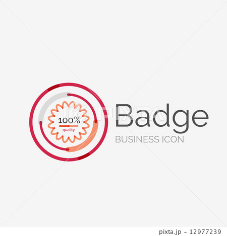 Thin line neat design logo, premium quality stamp Thin line neat design logo, premium quality stamp 12977239