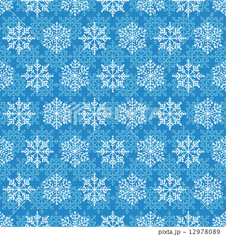 Snowflake seamless pattern. Design template 12978089