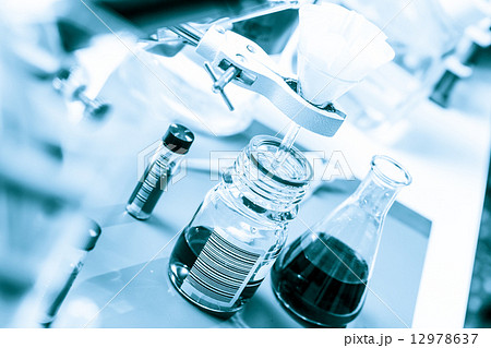 scientific laboratory equipment for chemical experiment 12978637