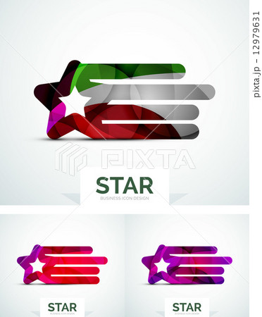 Abstract colorful logo design 12979631