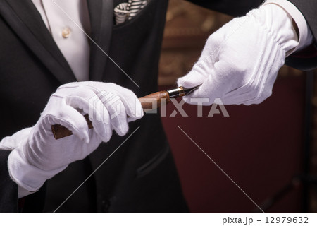 Handsome man with cigar Handsome man with cigar 12979632