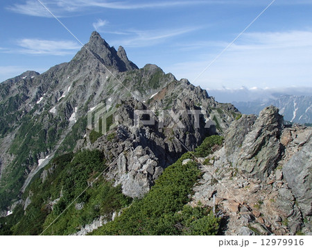 北アルプス　槍ヶ岳　北鎌尾根より　夏 12979916