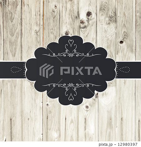 Vintage Card Design with Label Vintage Card Design with Label 12980397
