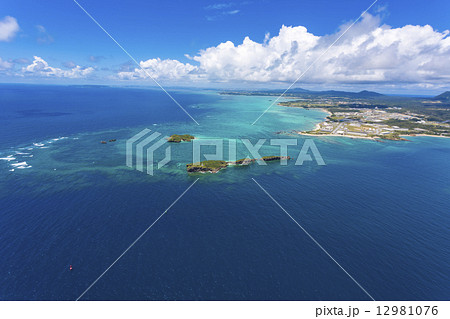 沖縄空撮 名護市 辺野古 基地建設予定地 12981076