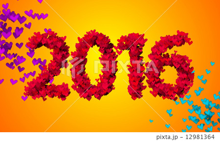 2016 Red Love Particles 3D 2016 Red Love Particles 3D 12981364
