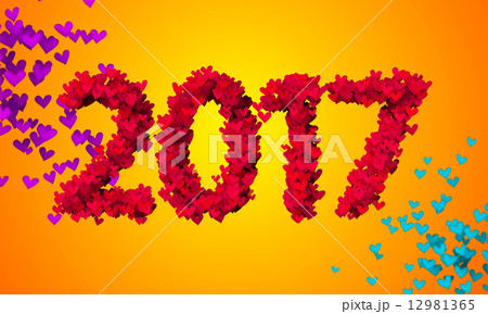 2017 Red Love Particles 3D 2017 Red Love Particles 3D 12981365