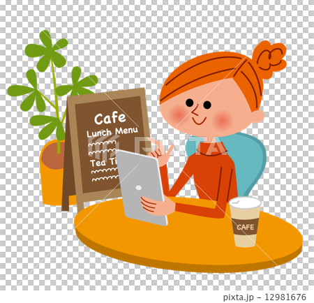 カフェ インターネット タブレット端末 カフェ インターネット タブレット端末 12981676