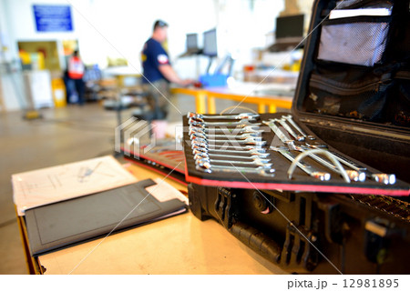 The mechanic tool box 12981895