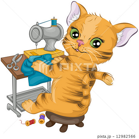 Cat Sewing 12982566