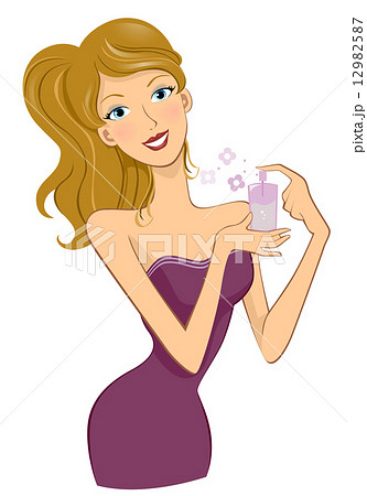 Spraying Perfume 12982587